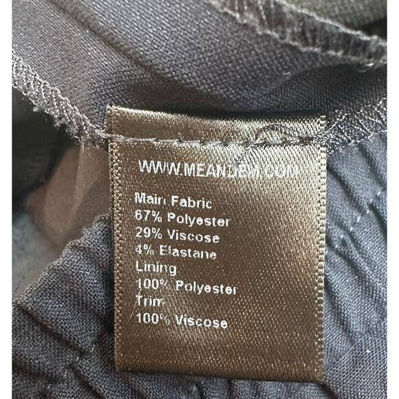 Me + Em Navy Cream Drawstring Pull On Crop Track Pants Side Stripe sz 8=4 NWOT - Picture 8 of 8